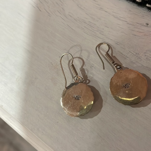 Sterling silver turquoise earrings - Picture 4 of 5